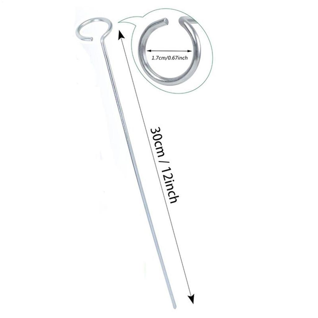 Christmas Light Stakes For Yard 12-Inch Outdoor Garden Ground 12 Inch Metal Christmas Light Stake For Pathway Patio Walkway