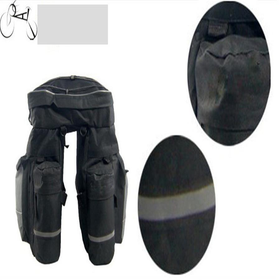 1x Motorrad Fahrrad Rücksitz Satteltasche Reisegepäck Aufbewahrungstaschen Mehrere Fächer