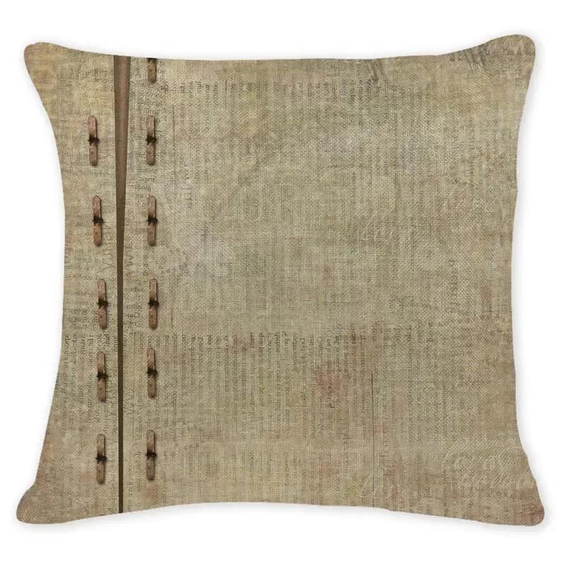 Retro Ethnic Geometry Decorative Cushion Cover Cotton Linen Textile Printed Throw Pillowcase for Car Sofa Bed Home Decor 45X45CM