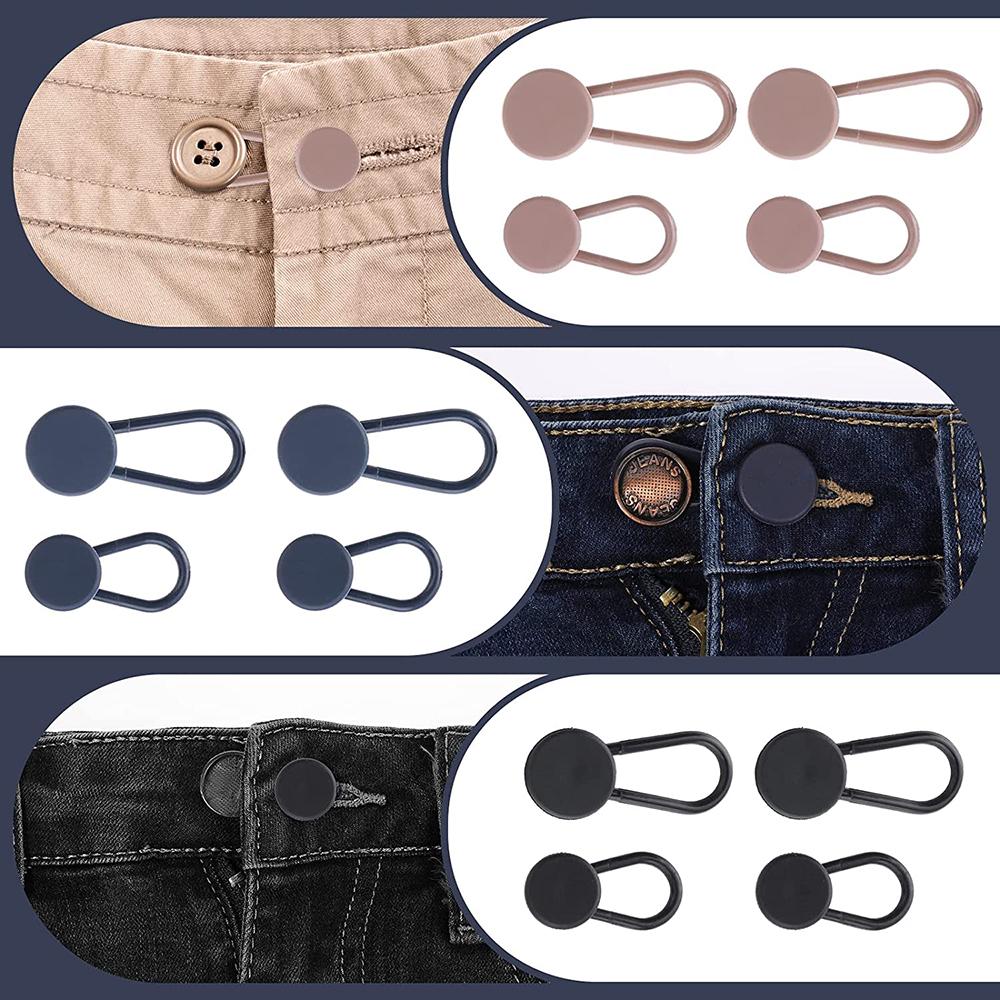 3PCS Button Extender Flexible Button Waist Extenders for Pants Flex Button Pant Extender for Men and Women’s Pants Shorts Skirts