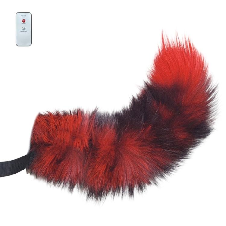 Coda Elettrica Mobile di Volpe, Coda Scodinzolante Controllata a Distanza Pelliccia Sintetica Coda di Lupo Volpe Gatto Costume Cosplay di Halloween Regalo