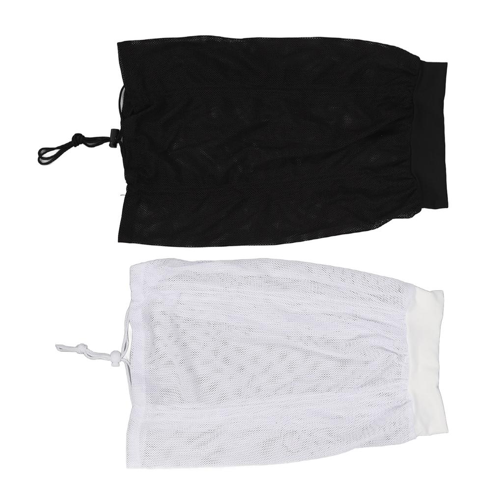 2PCS Net Plopping Cap Adjustable Multifunctional Reusable Net Plopping Bonnet with Drawstring for Dry Curly Hair