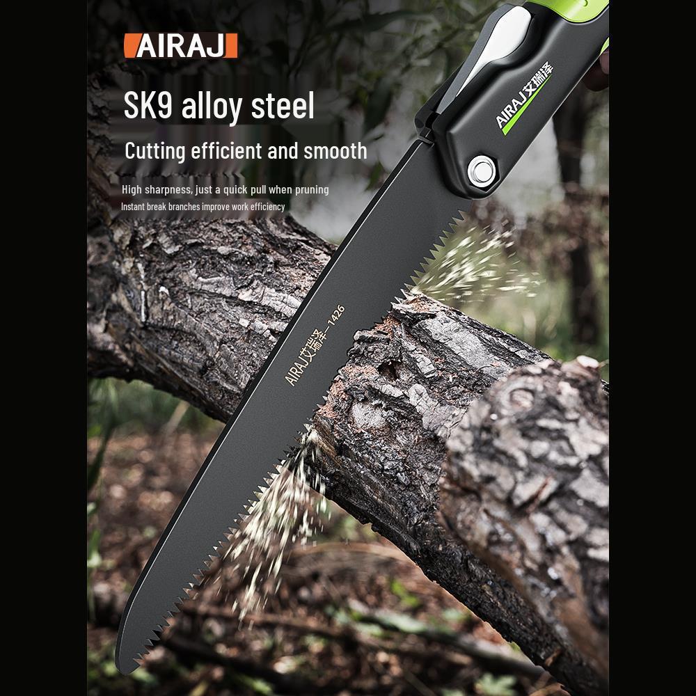 Compact Folding Hand Saw for Woodworking and Tree Cutting