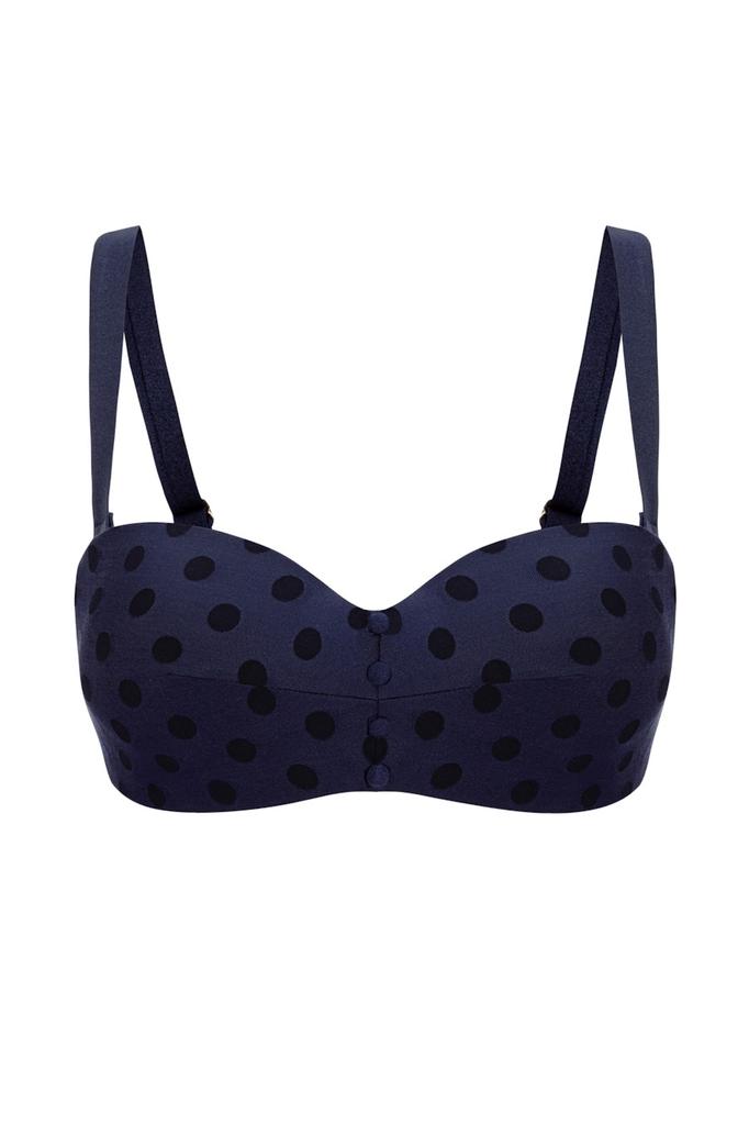 Marc & Andre Polka Dot Push Up Swimsuit Top (104510)