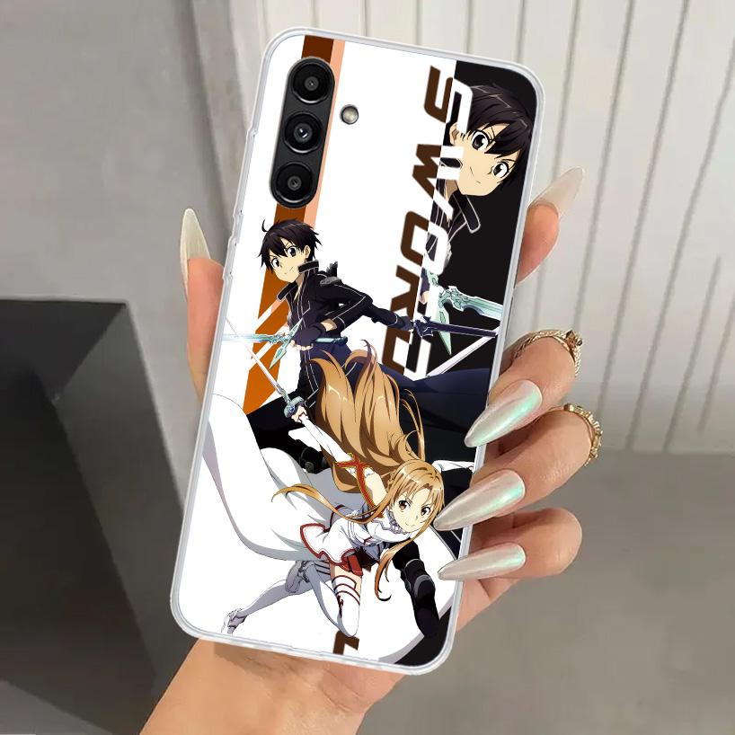 Anime Sword Art Online SAO Phone Case for Samsung Galaxy A17 A16 A37 A26 A36 A57 A56 A15 A25 A35 A55 A14 A24 A34 A54 A13 A23 A33