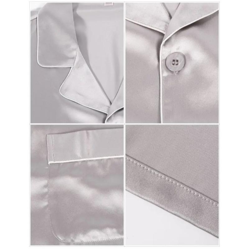 Sets Men Homewear Male Casual Long Sleeve Loungewear Pant 2Piece Suit Sleepwear