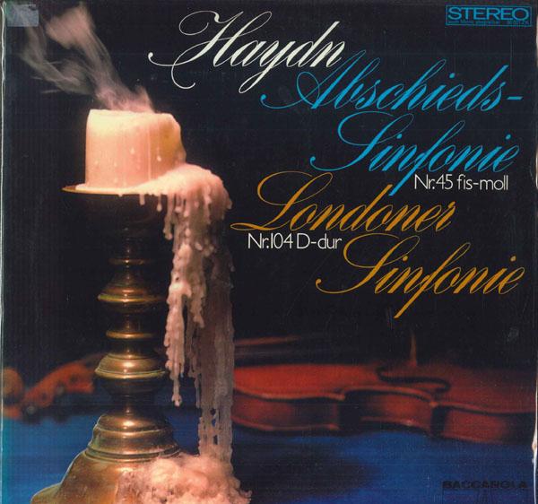 

LP Record FRIEDRICH TILEGANT SUDWESTDEUTSCHE Haydn AbschiedsSinfonie Nr. 45 Fi 80051ZK Baccarola Ausle 1970 Germany Classical Used