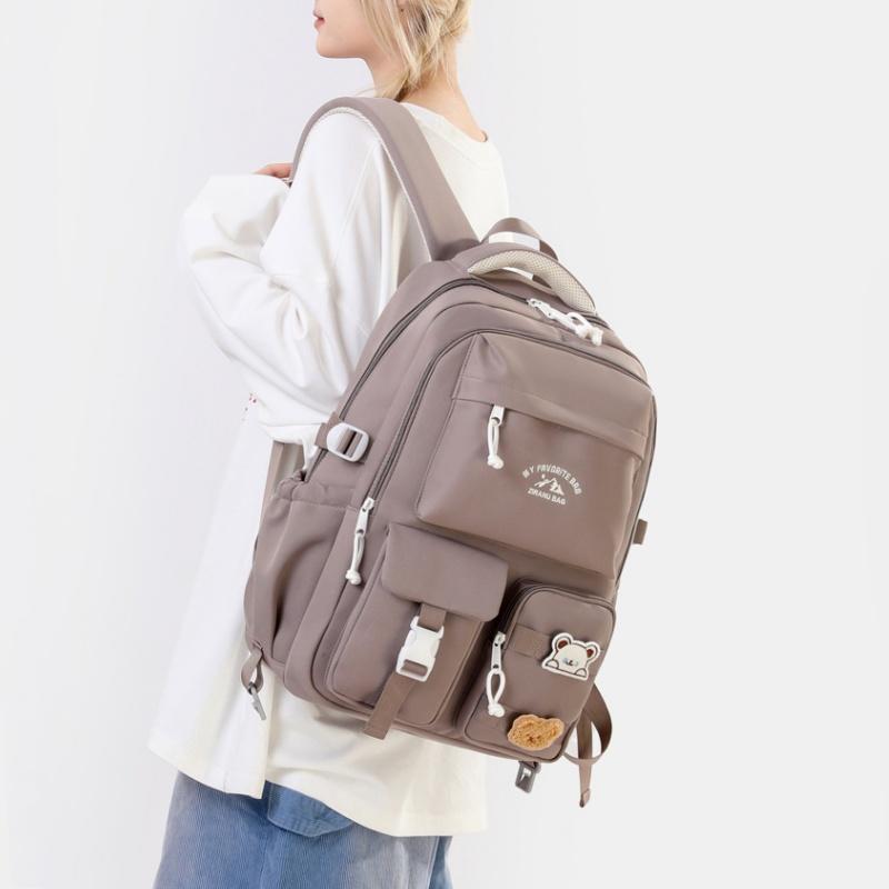 Autumn New Campus Girl Student Schoolbags Lightweight Breathable Pressure Reducing Backpacks Large Capacity Junior High School Girls Student Racksacks