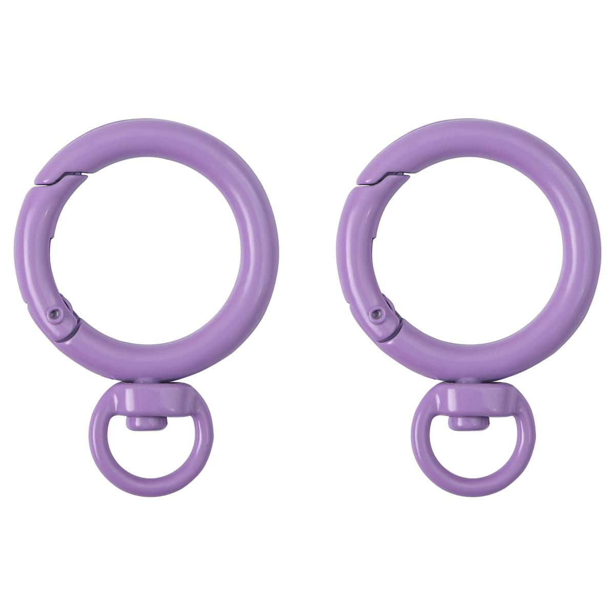 

1-5 шт. карамельного цвета круглый брелок «Любовь» пружинные застежки для сумки «сделай сам» крючок для собаки пряжка разъем аксессуары 27x39mm 2pcs фиолетовый