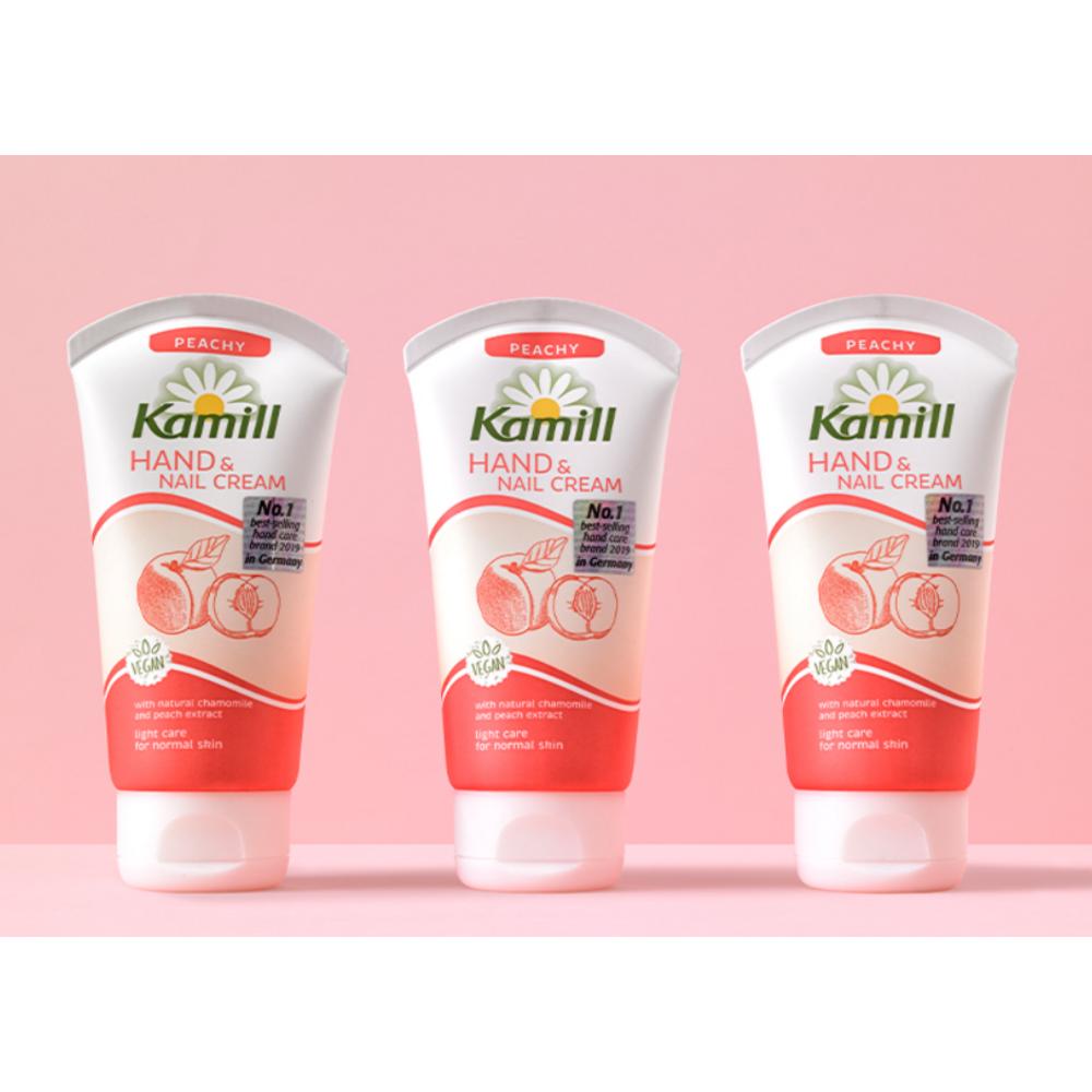 Camille Hand & Nail Cream Peach, 75ml, 2 units