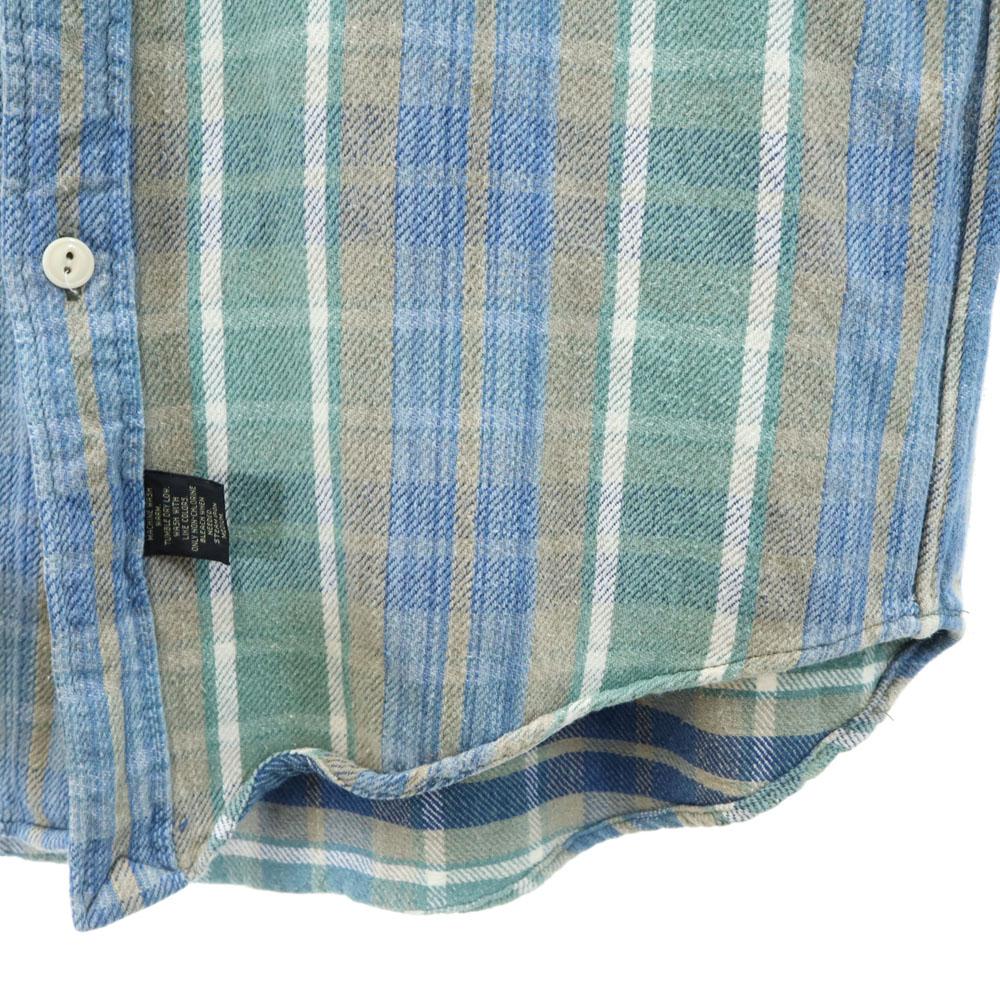 RRL 90s Initial Tag Red 3 Stars Old Check Pattern Long Sleeve Flannel Shirt Men's Used