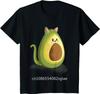 Avocado Cat Lover Kitten T-Shirt Men Clothing Oversized T Shirt Casual Cotton Daily Four Seasons Tees Mens T Shirts