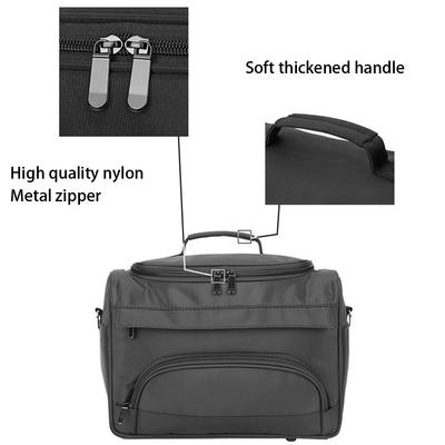 Portable Hairdressing Tool Storage Bag Scissors Comb Hair Clip Cosmetic   Bag Black