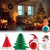 Party Santa Christmas Hat Honeycomb Paper Hanging Decoration Father Christmas