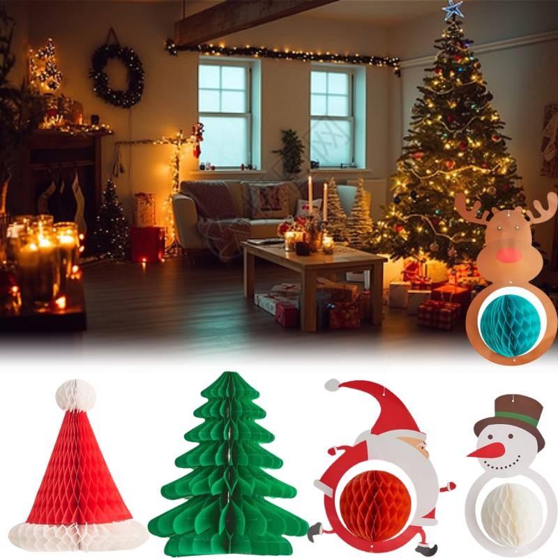 Charming Mini Christmas Tree Paper Decoration For Festive Holiday Celebrations