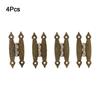 Decorative Antique Iron HShaped Hinges 4 Pack for Cabinets and Dressers
