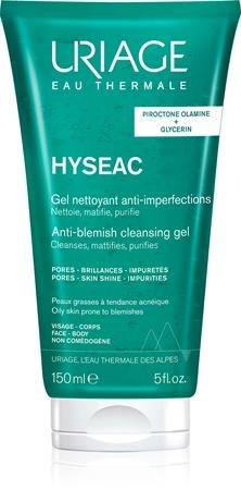 

Uriage Hyséac Gel Nettoyant cleansing gel for oily and combination skin TU прозрачный