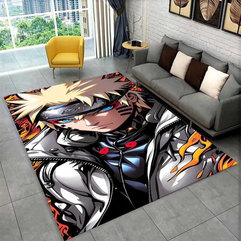 Anime N-Naruto Cartoon Itachi Carpet Rug for Playroom Bedroom Living Room Sofa Home Decor,kid Area Rug Non-slip Floor Mat Gift