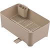 YOHAKU Large Capacity Drainer Case That Can Be Used As a Washtub, Chocolate, Also Suitable for Soaking, MG-0396