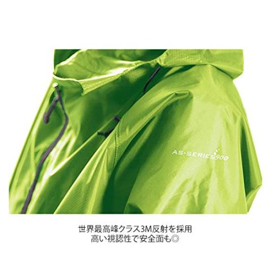 [Makku] Rain Track Jacket AS-900, Waterproof Lightweight Outdoor Rainwear, Light Green, Size M