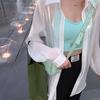 Sunscreen Clothes Diamond Chiffon Women's Summer Thin Long Sleeved Shirt Jacket