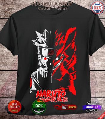 Μπλούζα Naruto Uzumaki Shippuden Kurama Kyubi Anime Unisex T-Shirt Όλα τα Μεγέθη