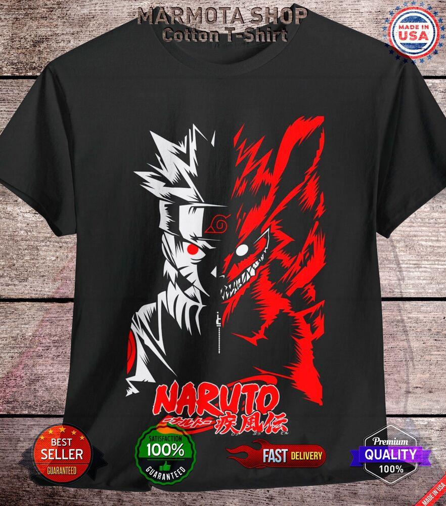 

Футболка Наруто Узумаки Шиппуден Курама Кьюби Аниме Унисекс Футболка Все Размеры XL