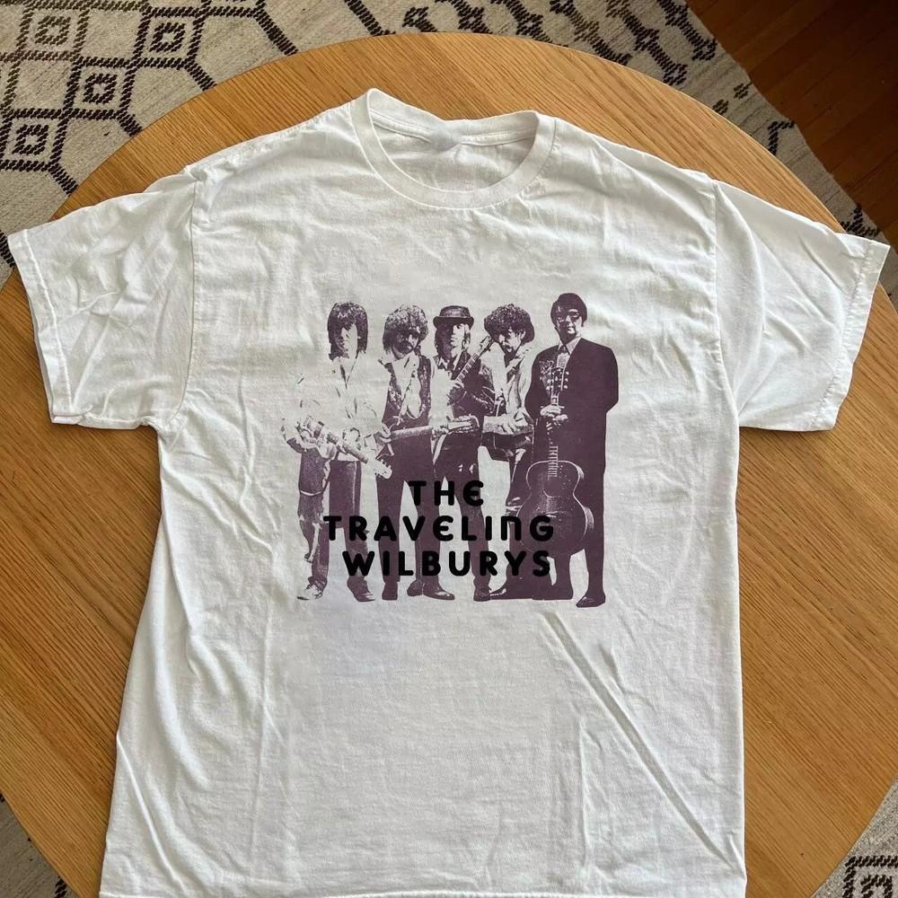 

The Traveling Wilburys Band Album Tour Cotton Gift For Fan Tee Shirt Unisex T-Shirt XXL