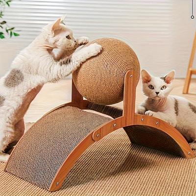 Extra Large Ferris Wheel Cat Scratcher with Ball - Durable Interactive Pet Leisure Board for Indoor Cats