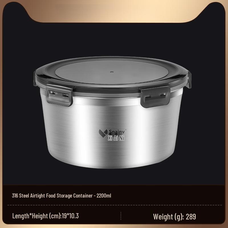 

Kids 316 Stainless Steel Round Bento Box