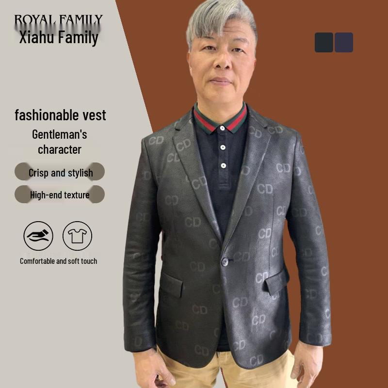 

Xiagu Shijia Men s Slim-Fit Casual Blazer Jacket M