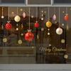 1PCS Merry Christmas  Ball Wall Casement Casement Stickers Christmas Wall Sticker Kids Room Wall Decals Merry XMAS Home Decor