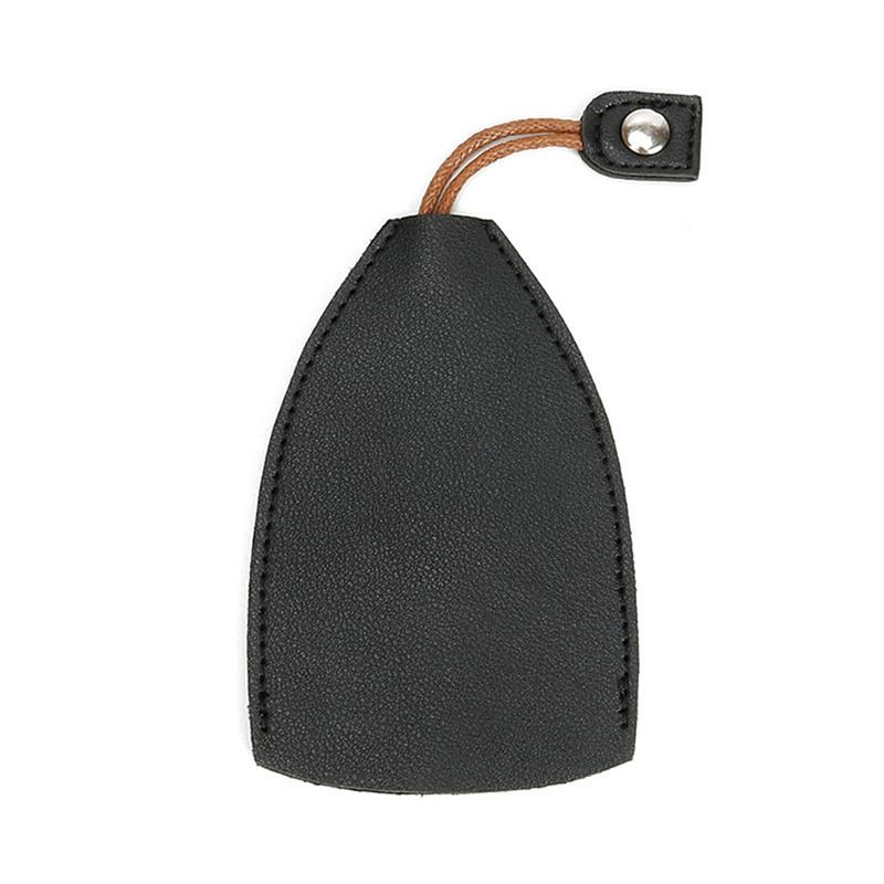 

Милый чехол для ключей от машины из ПУ кожи, выдвижной брелок для ключей от машины, сумка большой вместимости, персонализированный брелок для женщин, чехол для ключей от машины чёрный