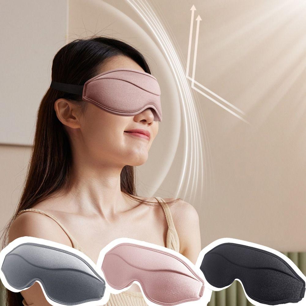 Soft Blackout Eye Shade Zero Eye Pressure Sleeping Blindfold Travel Nap Eyepatch  Side Sleepers