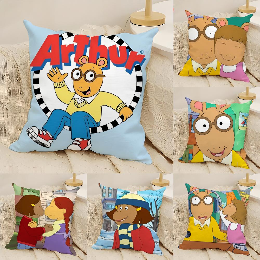 Arthur Pillow Case Linen Cushion Covers For Decorative Sofa Home Pillows Case Car Chair Pillows Cases
