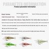 Luminous Soft Shrimp Bait with Hook - 5pcs, Simulated Small Grass Shrimp