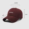 Baseballkappe mit Buchstabenstickerei für Herren und Damen aus Baumwolle