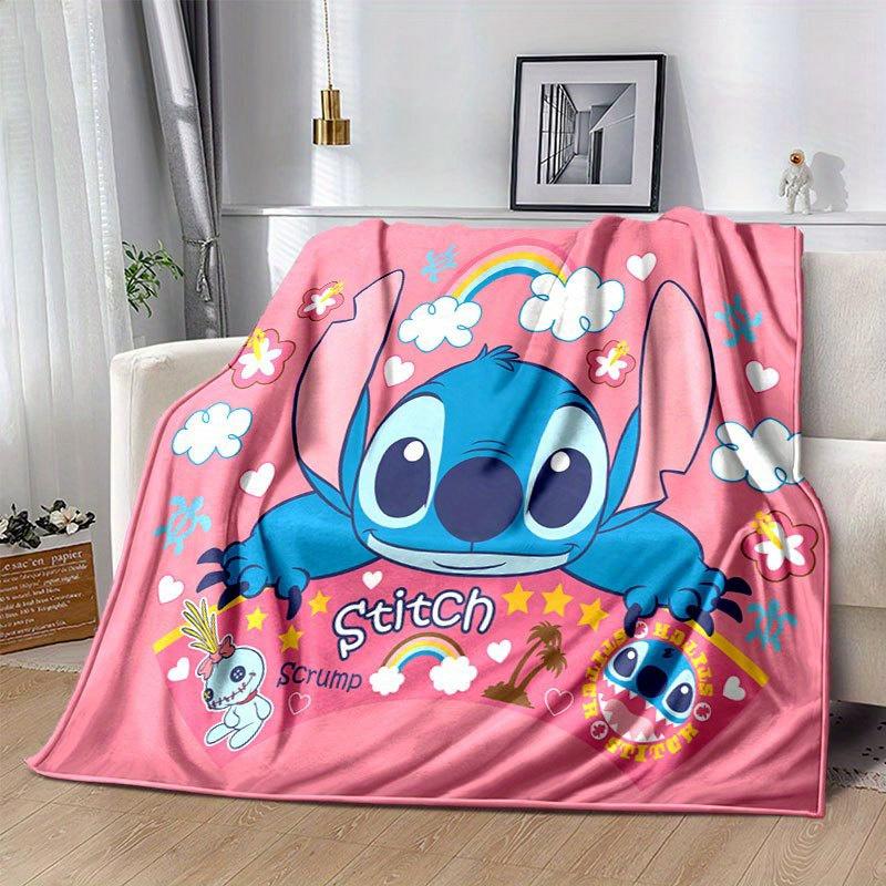 Lilo & Stitch Design Throw Blanket Soft Polyester Fabric for Office Chair or Sofa Ideal for Birthday, Halloween, Christmas Gifts