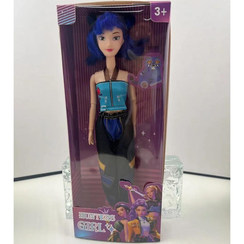 Anime 30CM K-Pop Demon Hunters Doll Vinyl Toy Rumi Mira zoi Character vinyl mask figurine Birthday Gift Fan Club Gifts