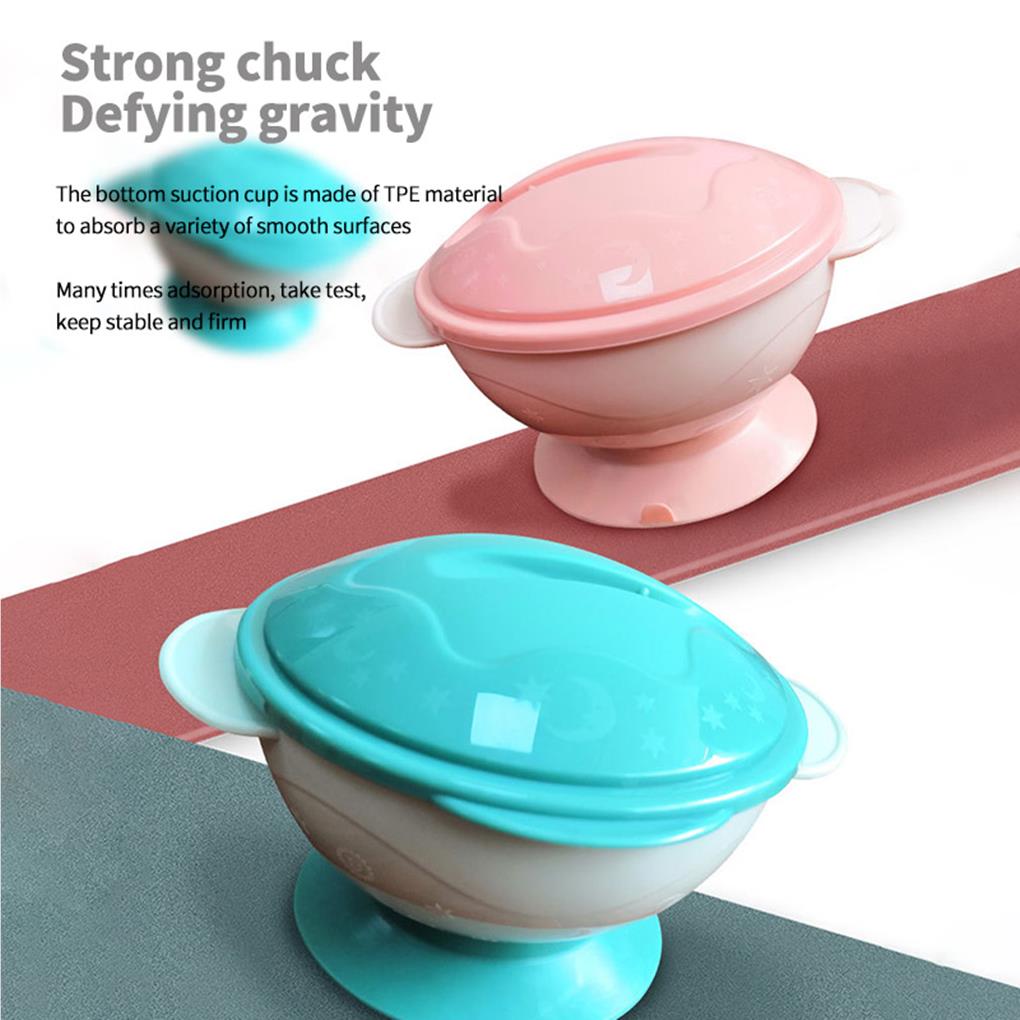 Dish Set Baby Bowl Eating Assist Fine Workmanship No Burrs Smooth Surface Tableware Sucker Base Plate Suction Feeding Bowls