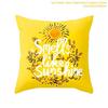 Sandstone Simple Yellow Pillow Geometric Pillow Case Plush Car Living Room Sofa Pillow Nordic