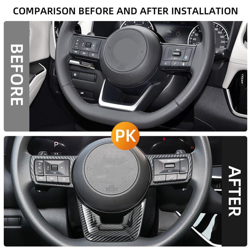 Für Nissan X-trail Xtrail T33 Qashqai J12 Pathfinder Rogue 2024 2025 Lenkradverkleidung Aufkleber Zubehör