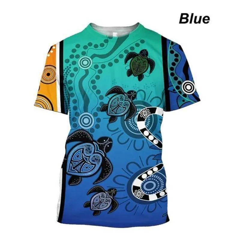 

Новейшие модные мужские и женские аборигены, коренные жители, черепаха в горошек, художественная футболка с 3D принтом, головокружение, гипнотический вихрь, забавные короткие футболки XXXL