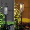 1/2 Stück Solar-Wegeleuchte, superhell, IP65, wasserdicht, automatisches Ein-/Ausschalten, einfache Installation, LED-Solar-Gartenleuchte, Landschaftsbeleuchtung