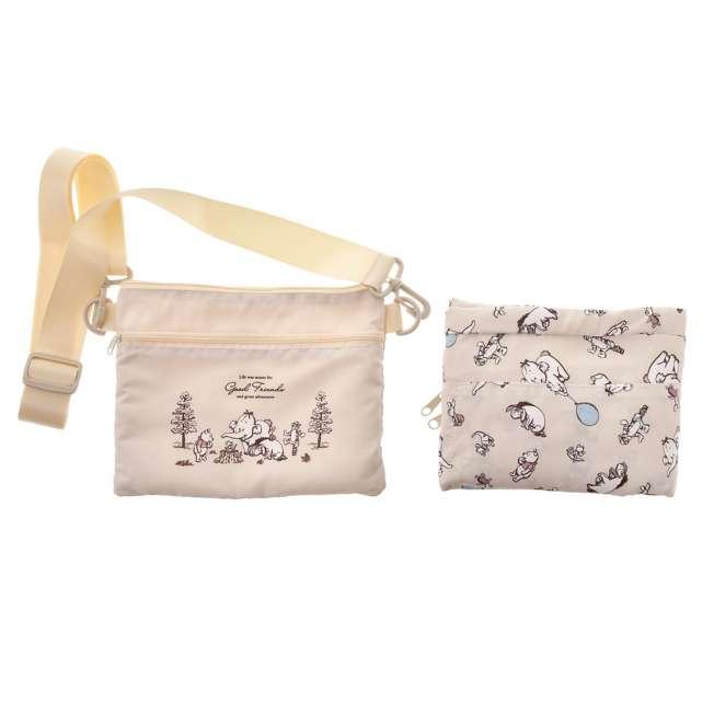 Disney POOH TRAVEL Geantă Boston pliabilă în 4 direcții Pooh & Friends cu poșetă Japonia