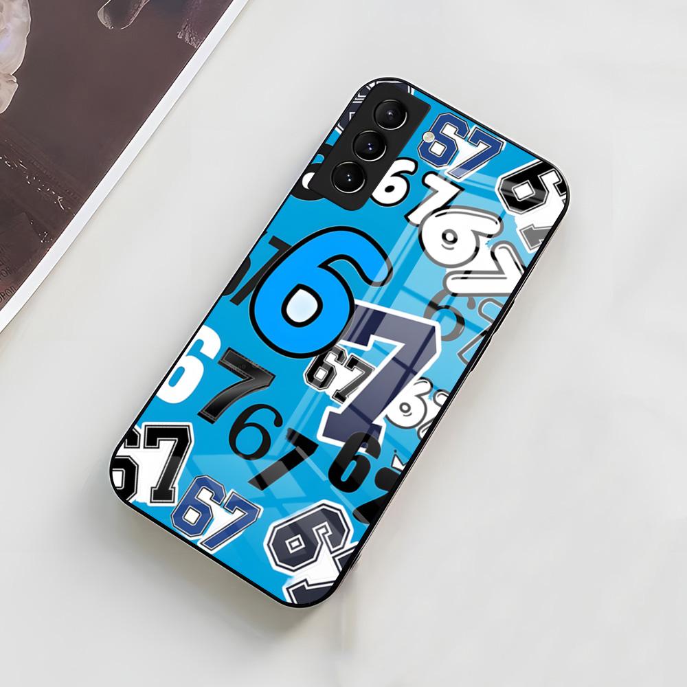 

67 Шість Сім Чохол для телефону Samsung A56 A36 A26 A16 A15 A25 A35 A55 A14 A34 A24 A54 Скляний чохол Samsung A33 5G