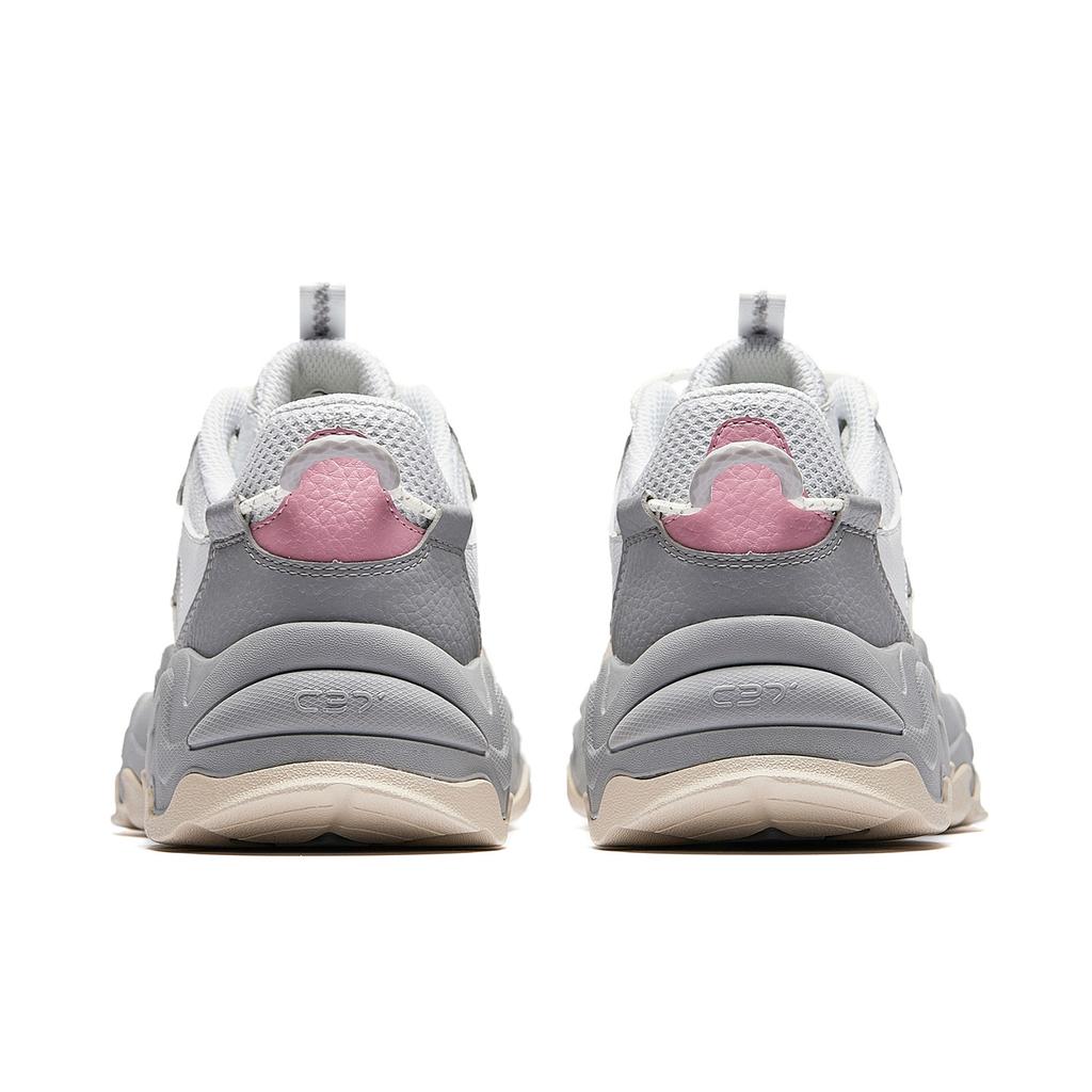 Anta Star Tracing Slip Resistant Abrasion Resistant Casual Shoes Women's Sand Grain Gray/Chalk 922548831-1