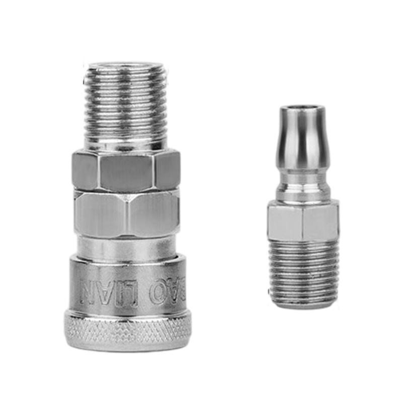 Reinforced Meal Air Tool Fitting For High Pressure Air Tool Gas Hose Nozzle And Leak Prevention