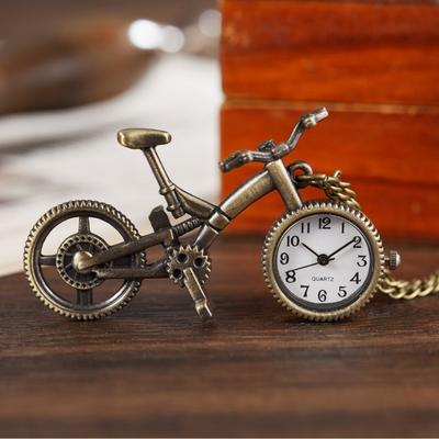 Bicykel Retro Quartz vreckové hodinky Nostalgický bicykel Športový štýl Nástenné hodinky Prívesok na šperky