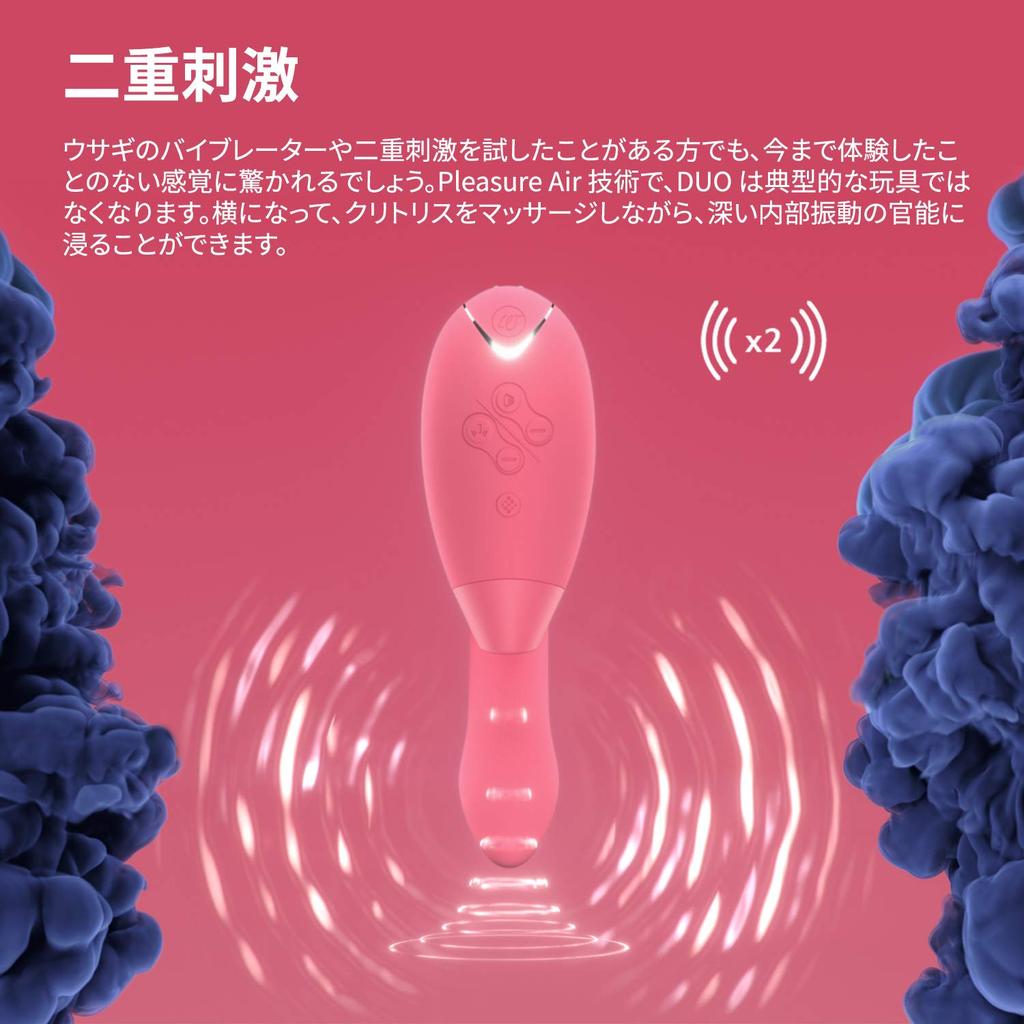 Womanizer Duo Clitoral Suction Vibrator Vibrator Adult Toy Clitoral Stimulation Smart Silence Rabbit Vibrator 12 Stimulation Levels Waterproof Gift